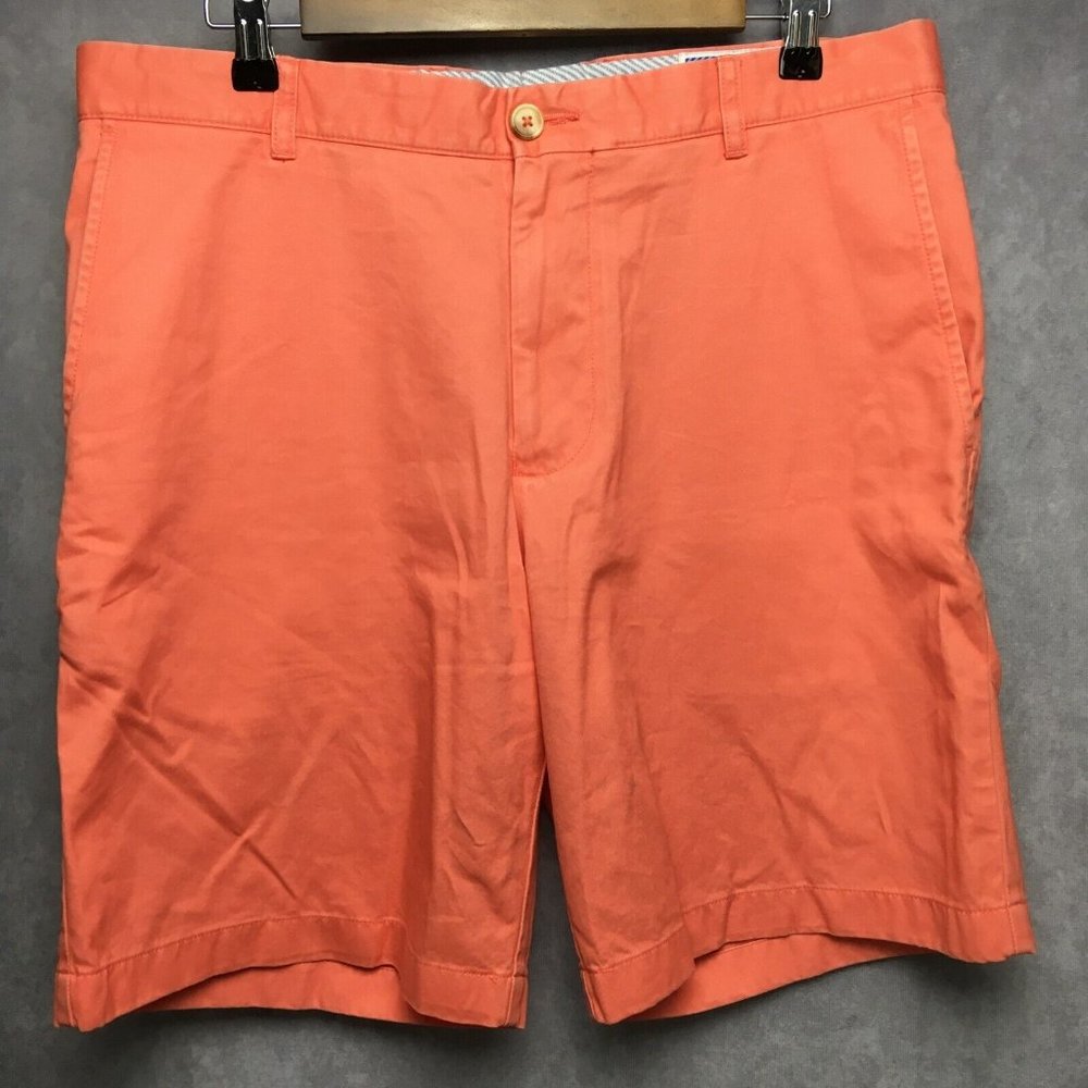 Southern Tide Mens Shorts 34 Pink Flat‎ Front Pockets Pima Cotton Modal Chino
